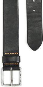 img 2 attached to Italian Leather Black Men's Accessories - Orange Jeeko