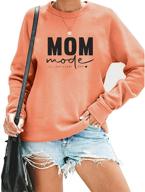 👩 blanches mama sweatshirt women mom: lightweight fall pullover with crew neck & long sleeves - stylish t shirt for moms logo