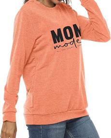 img 2 attached to 👩 BLANCHES Mama Sweatshirt Women Mom: Lightweight Fall Pullover with Crew Neck & Long Sleeves - Stylish T Shirt for Moms