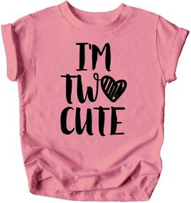 img 2 attached to 🎉 Olive Loves Apple 2nd Birthday Shirt: Adorably Cute Toddler Girls Second Birthday Outfit