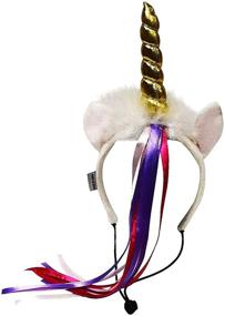 img 2 attached to Dog Unicorn Horn 🦄 Halloween Costume - Midlee Headband