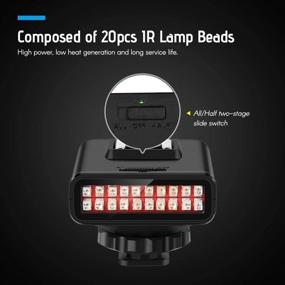 img 2 attached to 📸 Pafieo LN-3 ИК-ночное видение: USB-перезаряжаемый инфракрасный иллюминатор для цифровых зеркальных камер и видеокамер - идеальный аксессуар для освещения фотографий