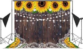 img 1 attached to 🌻 Versatile Rustic Sunflower Wood Backdrop for Summer Parties and Celebrations - Ideal for Birthdays, Showers, Weddings, and More!