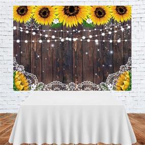 img 2 attached to 🌻 Versatile Rustic Sunflower Wood Backdrop for Summer Parties and Celebrations - Ideal for Birthdays, Showers, Weddings, and More!