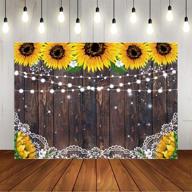 🌻 versatile rustic sunflower wood backdrop for summer parties and celebrations - ideal for birthdays, showers, weddings, and more! logo