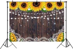 img 3 attached to 🌻 Versatile Rustic Sunflower Wood Backdrop for Summer Parties and Celebrations - Ideal for Birthdays, Showers, Weddings, and More!