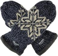 ❄️ stay warm and stylish with bruceriver snowflake thinsulate size xl men's accessories logo