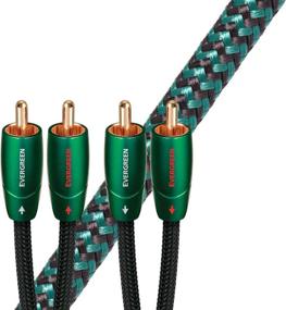 img 1 attached to Enhance Your Audio Experience with the AudioQuest Evergreen RCA Male to RCA Male Cable - 1.97ft (.6m)