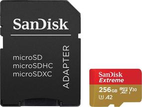 img 2 attached to 📱 SanDisk Extreme 256GB Mobile Gaming MicroSD Card - C10, UHS-I, U3, V30, 4K, A2, Micro SD - SDSQXA1-256G-GN6GN