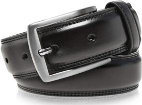 img 3 attached to 👔 Authentic Men's Leather Dress Belts - Premium Belt Accessories for Men