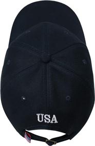 img 2 attached to 🧢 Classic American Flag Hat: Adjustable Low Profile Baseball Cap for Men and Women - Perfect Outdoor Dad Hat
