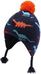 img 4 attached to 🧢 Winter Earflap Beanie for Boys - Connectyle Fleece Boys' Accessories