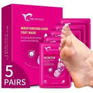 👣 youpinwei moisturizing foot mask treatment: repair cracked heels & dry feet with deep hydration (5pairs/box) logo