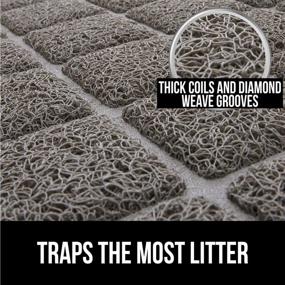 img 3 attached to 🐾 Gorilla Grip Thick Cat Litter Trapping Mat: Less Waste, Clean Floors, Secure for Cats! Soft on Paws, Easy Clean, Durable - Large Size
