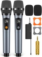 🎤 ultimate uhf wireless microphone kit with rechargeable receiver - perfect for karaoke, voice amplification, parties, church systems, weddings, and more! logo