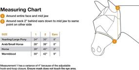 img 1 attached to 🐴 Cashel Economy Horse Fly Mask with Ears - Gold, for Horses