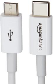 img 2 attached to 🔌 Amazon Basics USB Type-C кабель к Micro-B 2.0 - 6 футов (1.8 м) белый, 5 штук: быстрое зарядное и синхронизирующее решение.