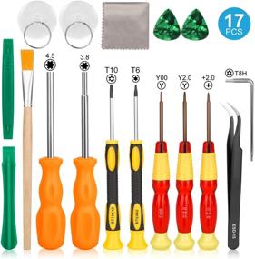 img 4 attached to Nintendo Switch Repair Kit - 17-in-1 Professional Full Security Screwdriver Game Bit Tool Set for Nintendo Switch/Lite, JoyCons, NES, SNES, GBA