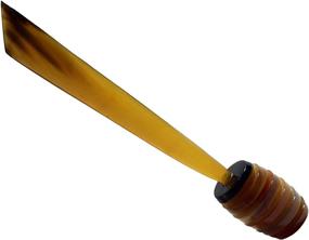 img 2 attached to Handcrafted 6.5″ Authentic Buffalo Horn Honey 🍯 Dipper/Drizzler: Perfect for Honeycomb, Honey, or Syrup Mixing!