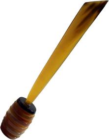 img 4 attached to Handcrafted 6.5″ Authentic Buffalo Horn Honey 🍯 Dipper/Drizzler: Perfect for Honeycomb, Honey, or Syrup Mixing!