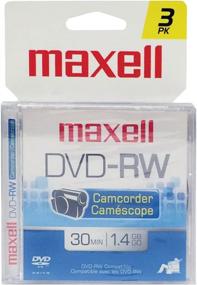 img 1 attached to 📹 Maxell 567655 DVD-RW Camcorder Rewriteable - 3 Pack Jewel Case: The Perfect Solution for Rewriting Camcorder Footage