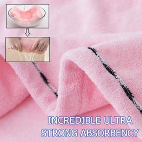 img 1 attached to 💆 Vinker 3 Pack Hair Towel Wrap: Fast Drying Microfiber Hair Towels for Women and Girls