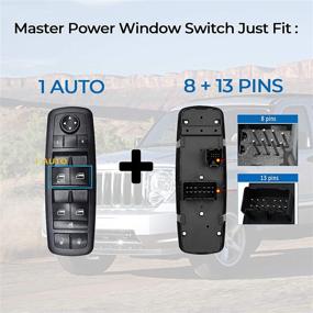 img 3 attached to Compatible Master Power Window Switch for 2008-2012 Liberty Dodge Nitro, 2009-2010 Journey - Replaces 4602632AG, 4602632AH, 4602632AF, 4602632AD