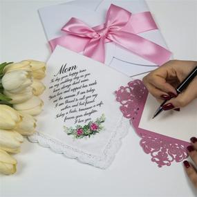 img 2 attached to Mother Daughter Wedding Personalized Handkerchief Men's Accessories