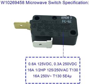 img 2 attached to 🔌 LONYE SZM-V16-FC-62 W10269458 Microwave Door Switch Replacement - Whirlpool AP4429884 PS2361111 (Pack of 2)