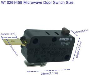 img 3 attached to 🔌 LONYE SZM-V16-FC-62 W10269458 Microwave Door Switch Replacement - Whirlpool AP4429884 PS2361111 (Pack of 2)