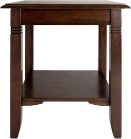 img 2 attached to Enhance Your Space with Winsome Wood Nolan Occasional Table in Elegant Cappuccino Finish