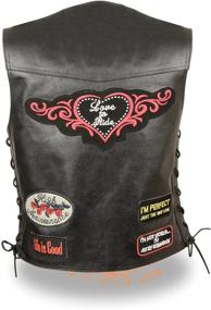 img 2 attached to 🧥 9 Patches Vest for Women by Event Leather