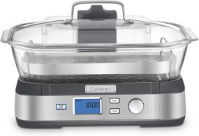 img 2 attached to Cuisinart Digital Glass Steamer - Effortless Steaming in Stainless Steel Construction