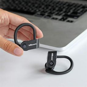 img 1 attached to Billboard HSBT-BB2516: Black True Wireless Sport Earphones with Secure Fit for Active Lifestyles