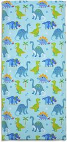 img 3 attached to Kid's Nap Mat Cover for Boys & Girls - Sewn-in Flap Pillowcase Design Rest Mat Cover, Fits Vinyl Nap Mat up to 1.5 Inches - Dinosaur Land Theme, BPA-Free