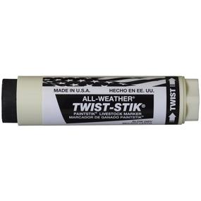 img 2 attached to 🐮 Маркер для скота Twist Stik для любой погоды, диаметр 1,25 дюйма, длина 4,75 дюйма, черный (упаковка из 12 штук)