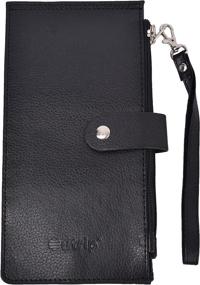 img 2 attached to Women's Leather Bifold Wallet with Blocking Technology - Handbags & Wallets