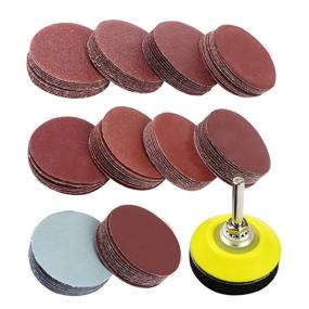 img 4 attached to Coceca 2 Inches 100pcs Sanding Discs Pad Kit: Ultimate Drill Grinder Rotary Tools Set with Backer Plate and 80-3000 Grit Sandpapers