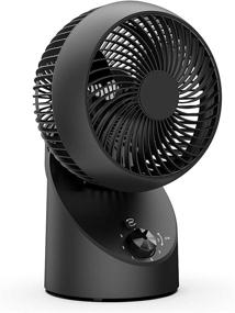 img 4 attached to 🌀 Ultimate Comfort Air Circulation Fan: 360 Degree Oscillation, Quiet Set, Portable & Efficient - Ideal for Personal, Office, and Whole Room Use!