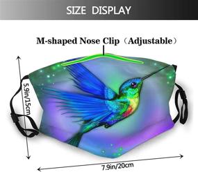 img 2 attached to 🦜 Breathe life into your style with Hummingbird Decoration Breathable Headscarves Replaceable