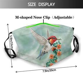 img 3 attached to 🦜 Breathe life into your style with Hummingbird Decoration Breathable Headscarves Replaceable