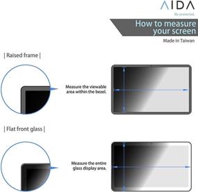 img 1 attached to 🔒 Enhanced AIDA Privacy Filter for 14" Widescreen Laptop: Safeguard Visual Data, Anti-Glare, Blue-Light Cut