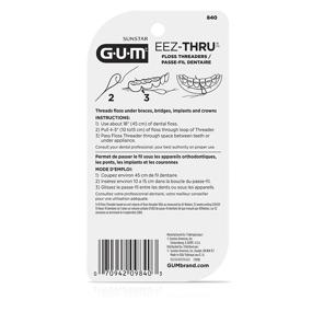 img 2 attached to 🦷 GUM Eez-Thru Floss Threaders - 25 Pieces - 2 Pack