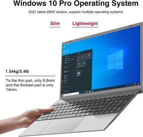 img 1 attached to 💻 BiTECOOL 2021 Windows 10 Pro Laptop, 15.6" Full HD IPS Display, Intel Celeron J4125, 8GB RAM, 256GB SSD - Slim Design