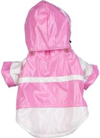 img 2 attached to 🐾 PVC Waterproof Adjustable Pet Raincoat in a Stylish Two-Tone Design