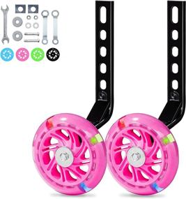 img 4 attached to 🚲 PRUNUS Adjustable Stabilizer for Children's Bicycle – Stronger Mute Bike Training Wheels, Ideal for 12-20 inch Single-Speed Bikes