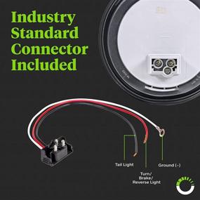 img 1 attached to Светодиодные фонари с сертификацией для прицепов, включены водонепроницаемые фонари и аксессуары для освещения и электрооборудования прицепа.