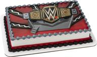 🥇 wwe wrestler championship ring cake topper: 2-piece set with wrestling belt and base логотип