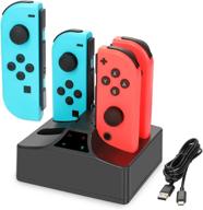🔌 yccteam charging dock for nintendo switch joy con/oled model controller - charger stand station with charging cable логотип