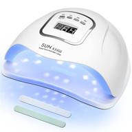 💅 professional 150w uv led nail lamp by cchome - fast nail dryer curing lamp for gel nail polish with 4 timers, auto sensor, ideal for manicure salons logo